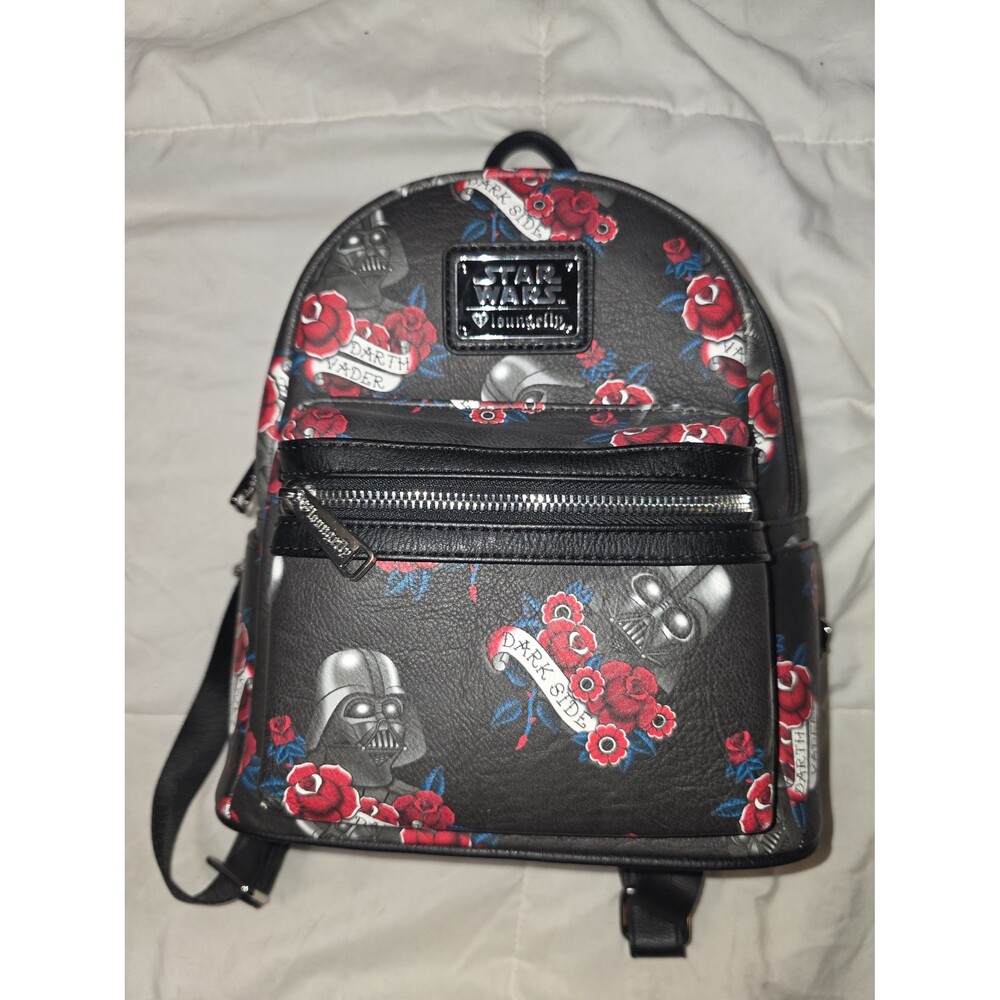 NWOT loungefly Disney star wars Darth Vader roses mini backpack bookbag bag!